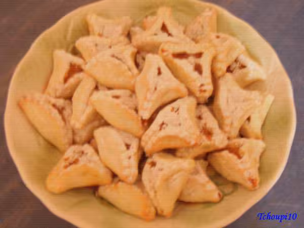 Triangles confiture amande