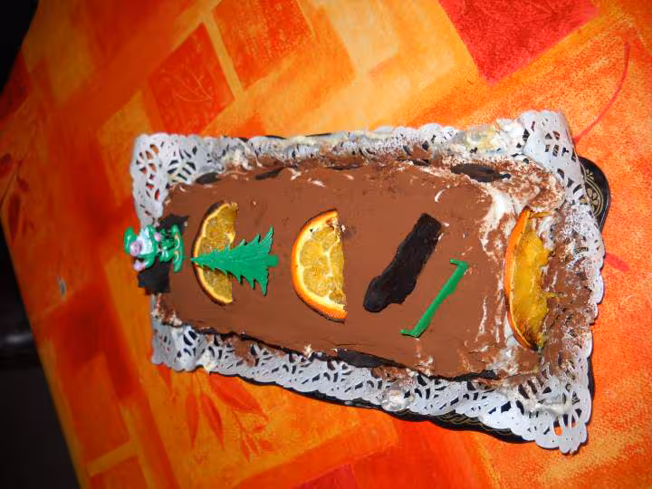 Buche tiramisu orange chocolat