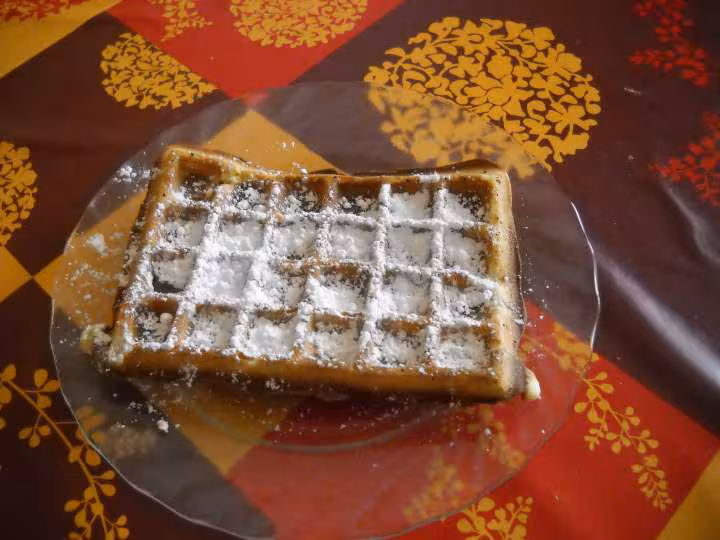 Gaufre au sucre glace
