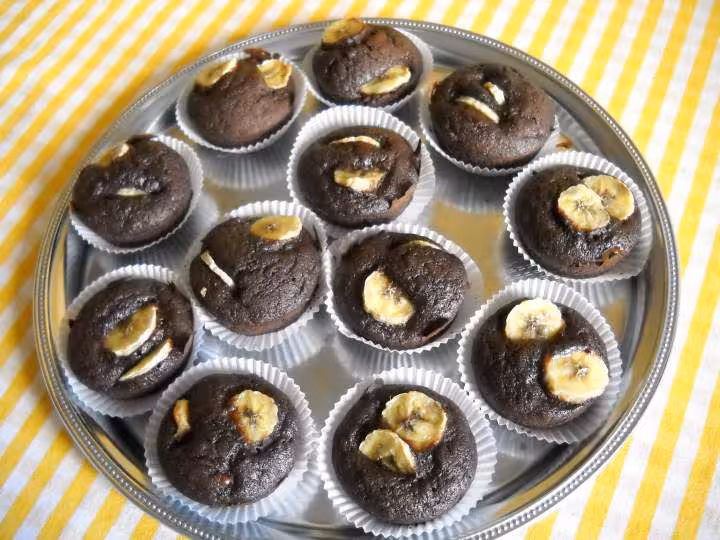 Muffins choco banane