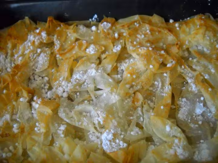 Pastis gasconou tourtiere pate filo au pomme