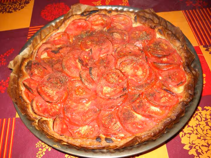 Tarte moutarde tomates