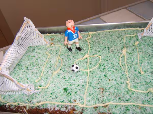 1er essai gateau foot