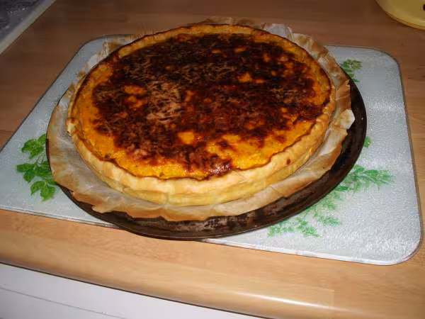 Quiche citrouille apres cuisson