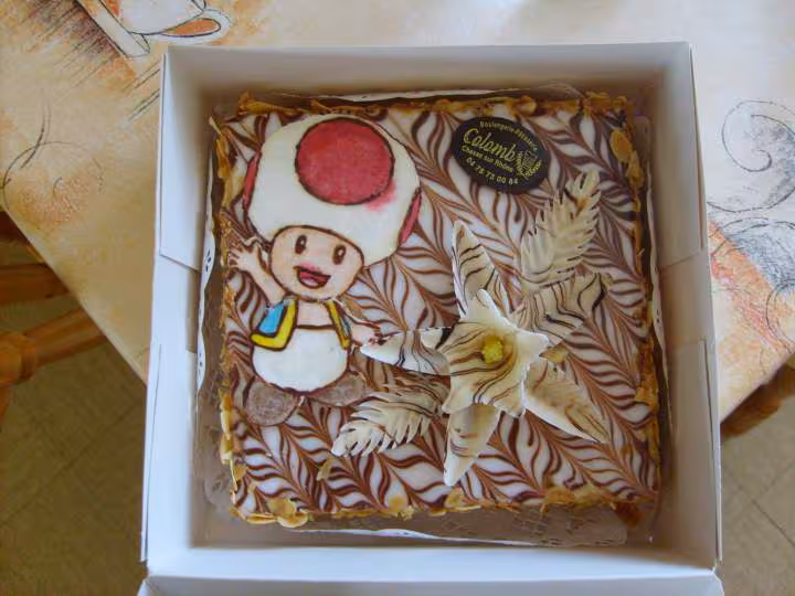 Millefeuille avec toad