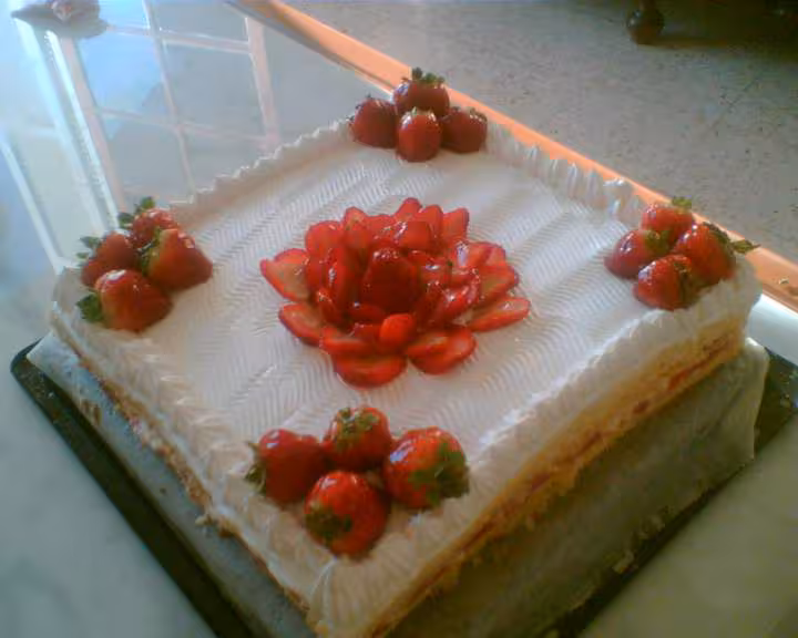 Un beau et bon fraisier