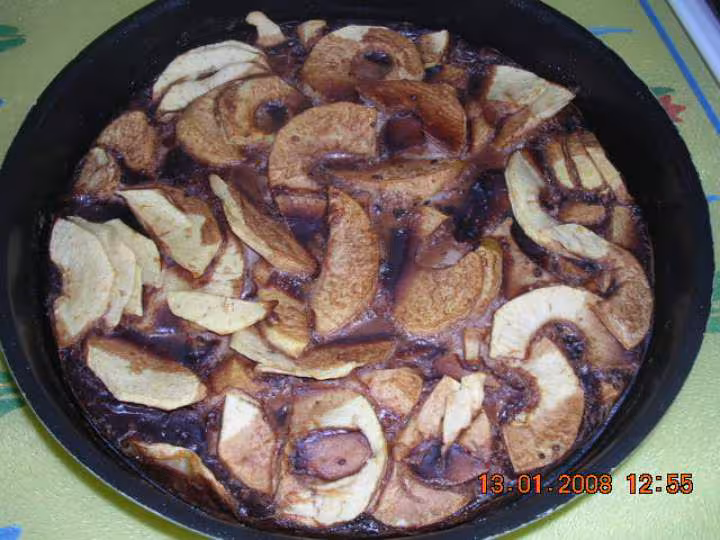 Mon clafoutis de pommes au chocolat