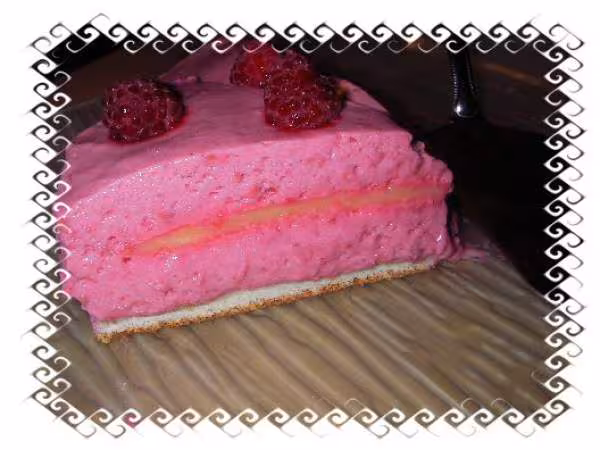 Bavarois framboise citron