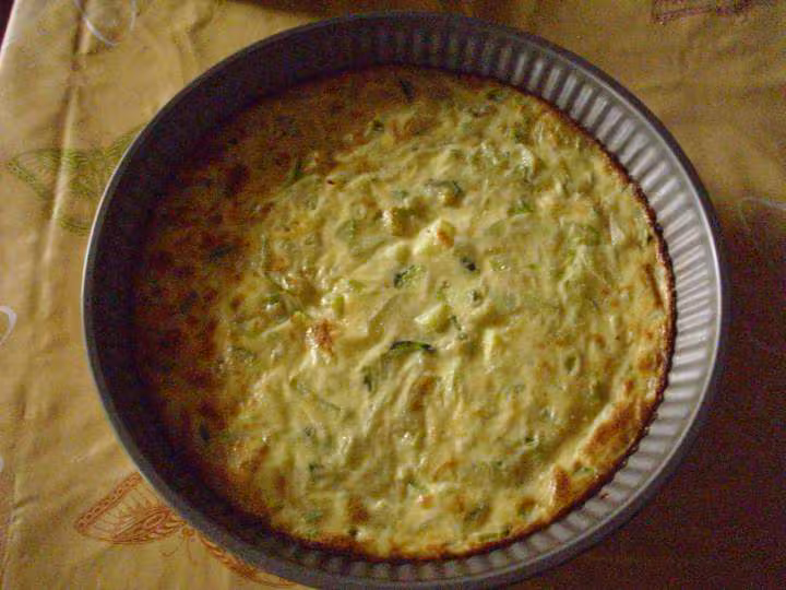 Tarte sans pate courgette
