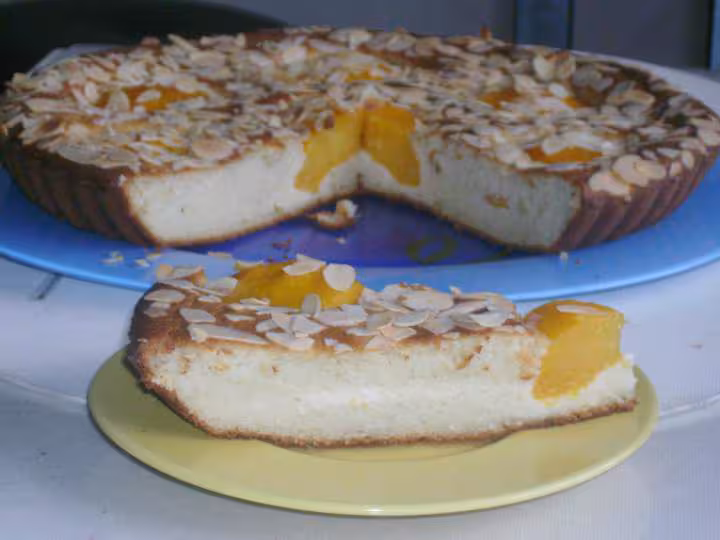 Gateau semoule peches
