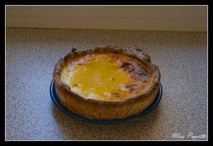 Tarte moelleuse peche