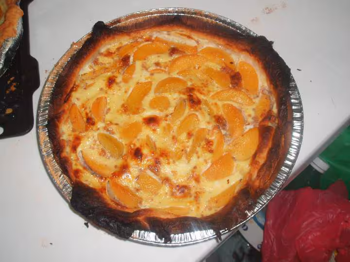 Tarte aux peches abricots
