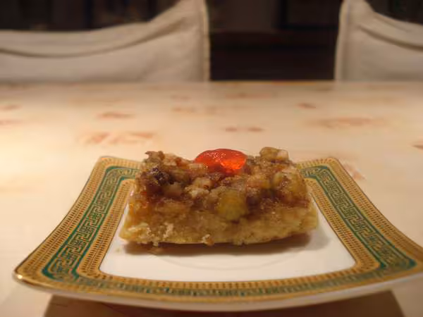 Carres aux fruits secs vue laterale