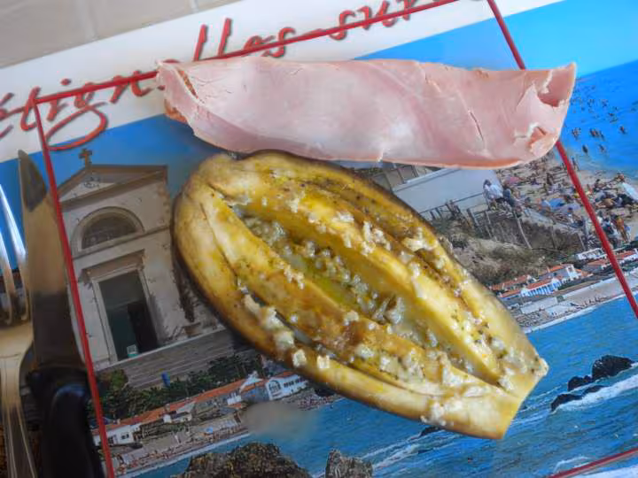 Aubergine vapeur au gorgonzola
