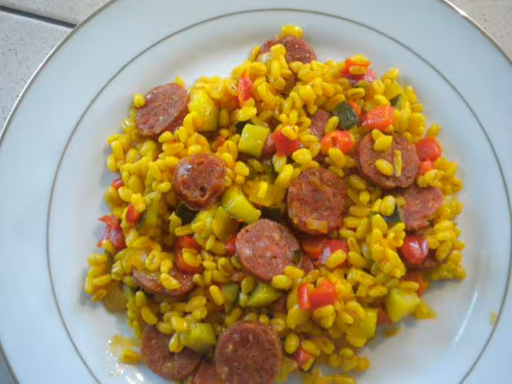 Ble aux legumes et chorizo