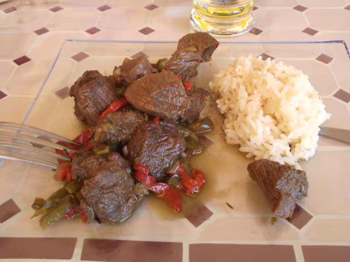 Boeuf aux epices et poivrons