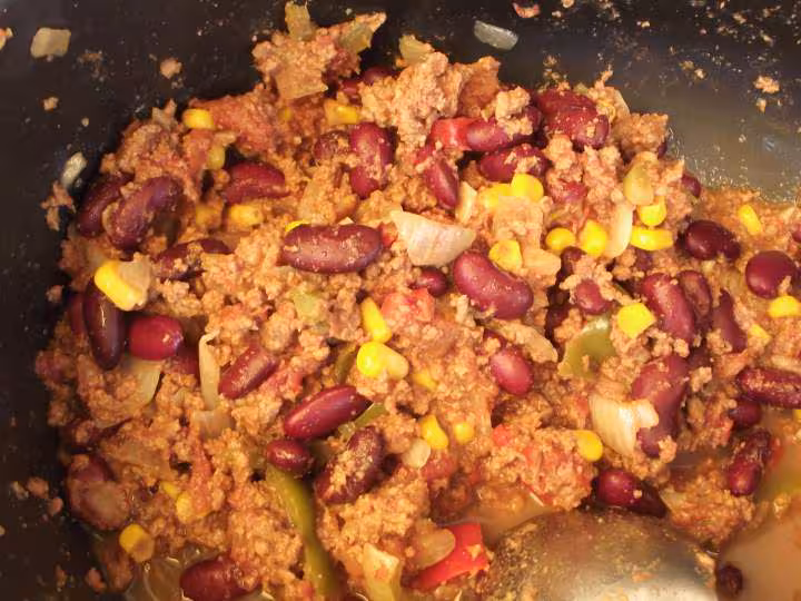 Chili con carne au micro ondes