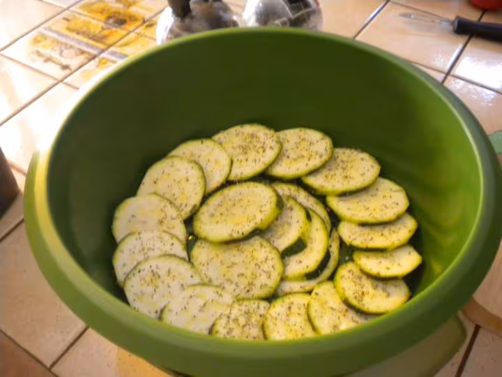 Courgette et tomate au parfum de provence