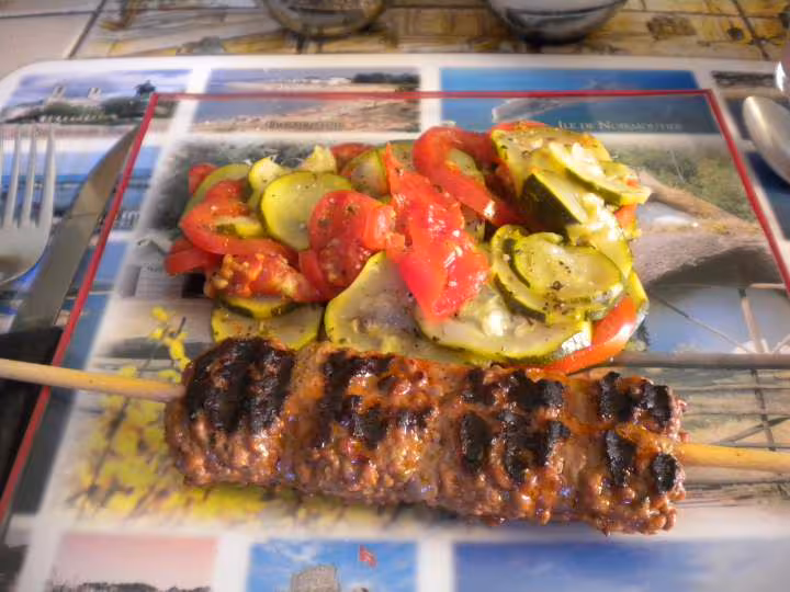 Courgette et tomate au parfum de provence