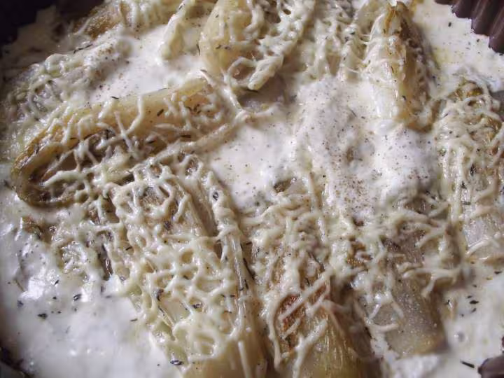 Endives gratinees a la creme