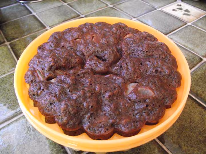 Gateau choco poire au micro vap