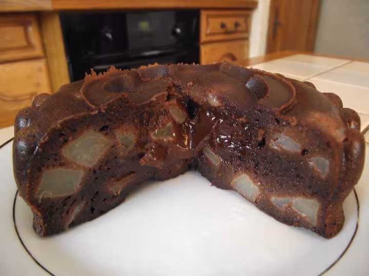Gateau choco poire au micro vap