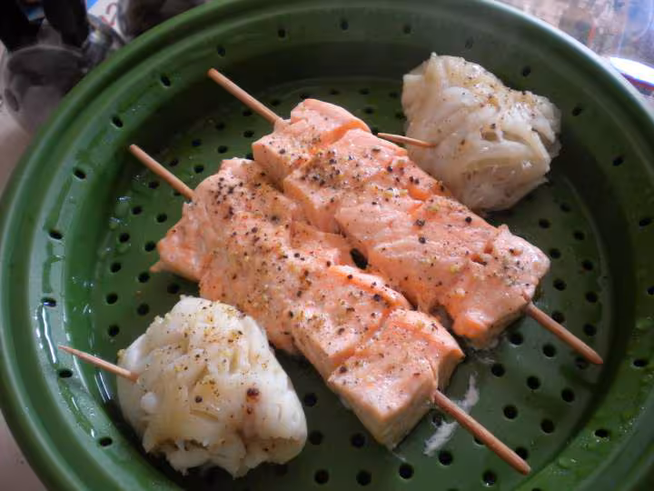 Pois gourmands et champignons