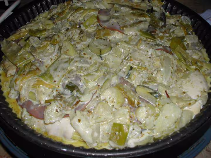 Escalopes de poulet aux legumes avec le t