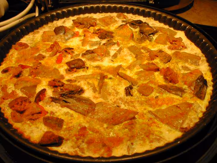 Flan dinde et legumes