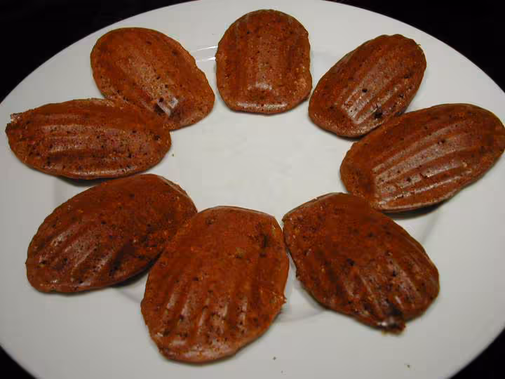Madeleines a la fraise avec le tratexpress