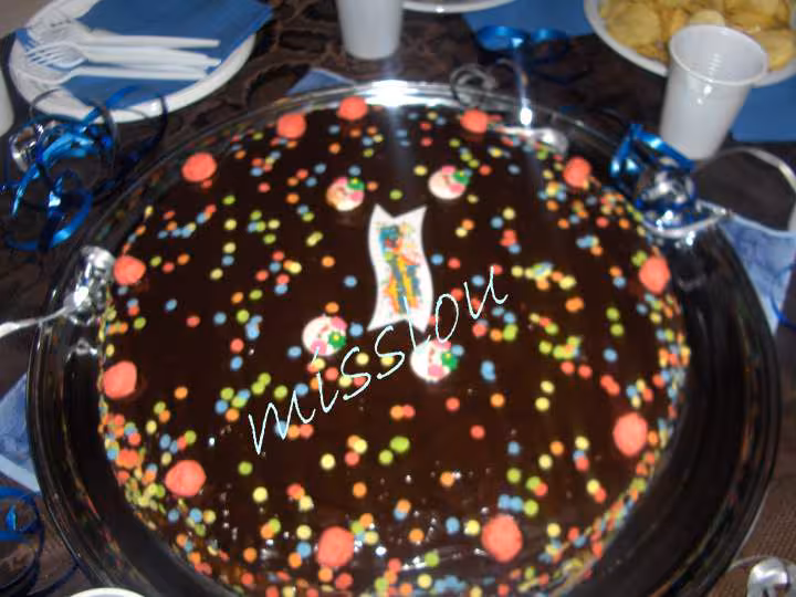 Gateau d anniversaire de mon fils 10 ans en janvier 07