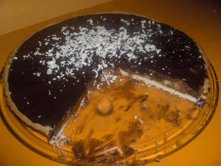 Tarte banane chocolat