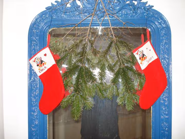 Chaussettes noel 2009 eliott et enola