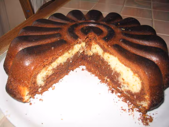 Grand gateau chocolat coeur de coco mars 2007