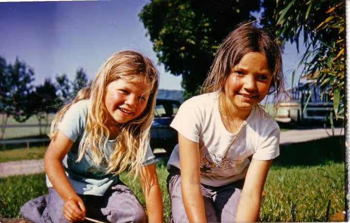 2 de mes filles en 1974