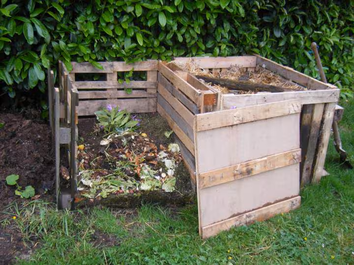 Bacs a compost en palette