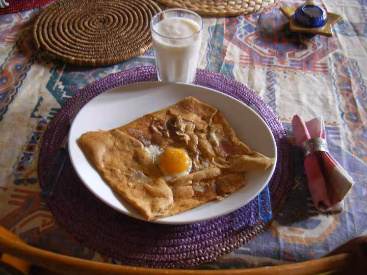 Galette de ble noir et lait ribot
