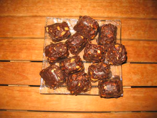 Rocher choco cacahuete