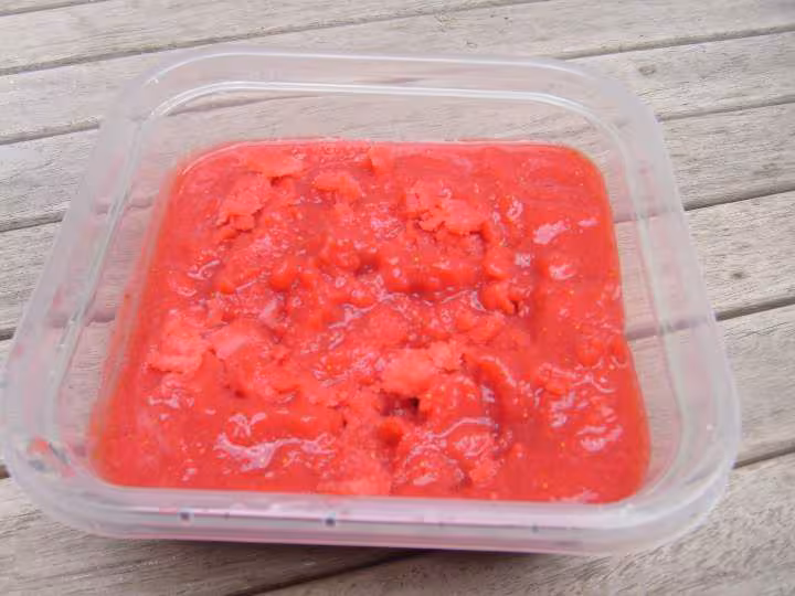 Sorbet aux fraise