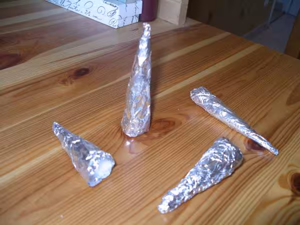 Cones en papier alu de depannage
