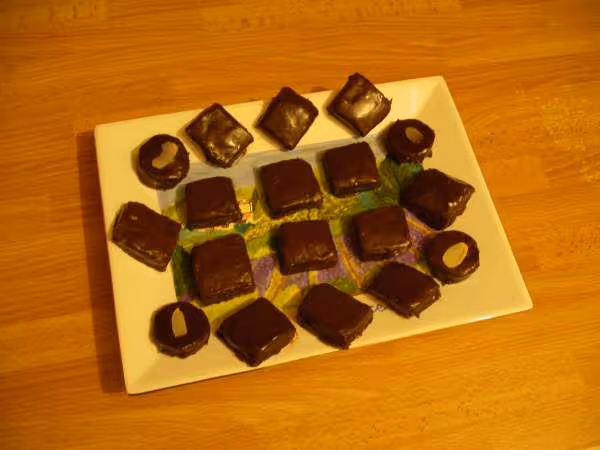 Pates de fruits enrobees chocolat du 11 dec 06