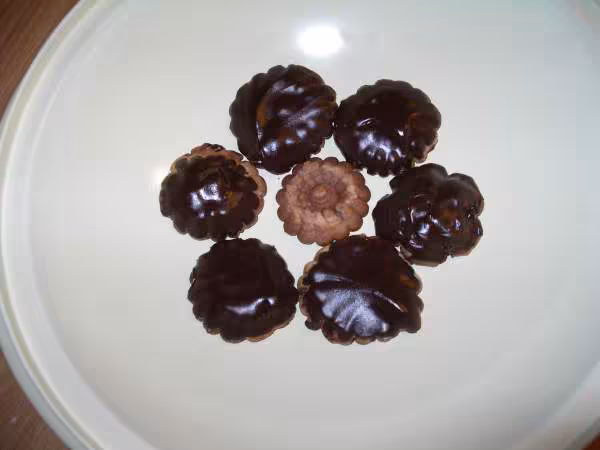 Sables enrobes de chocolat
