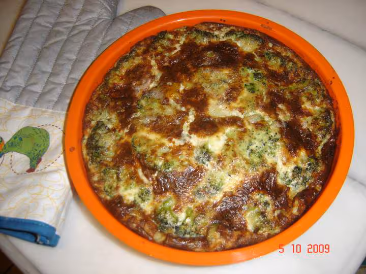 Quiche brocolis roquefort