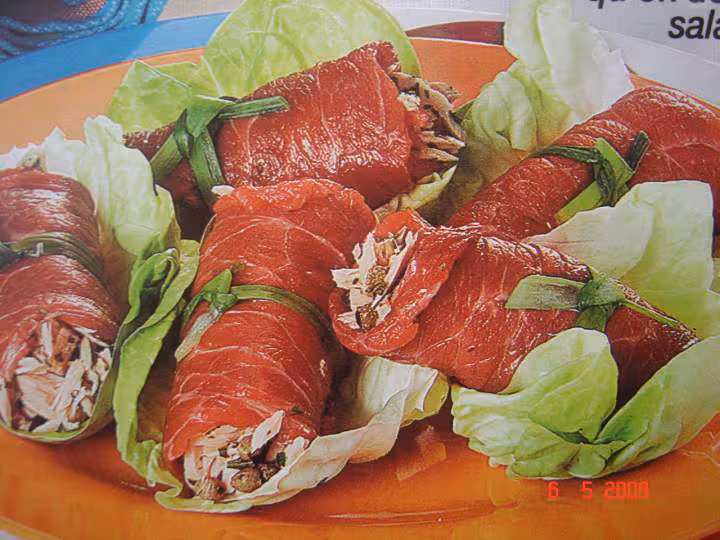 Roulades des grisons au thon