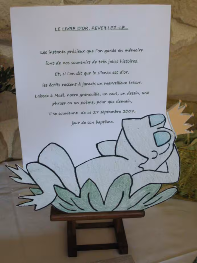 Message pour le livre d or