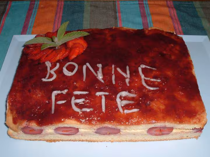 Fraisier creme mousseline de christiane