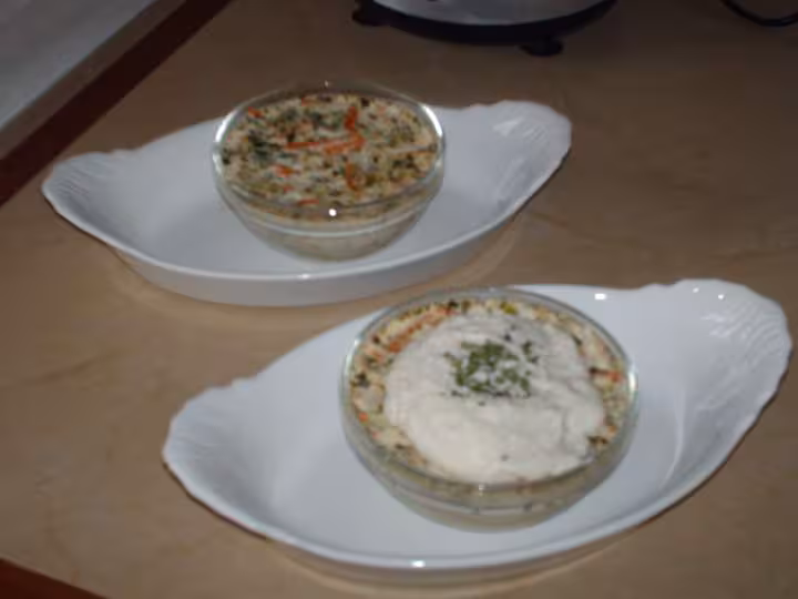 Flan aux legumes puree de chou fleur