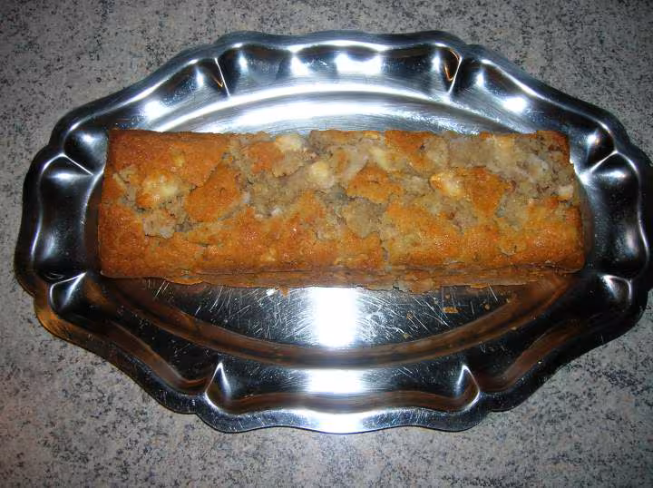 Cake aux pomme poires et noix