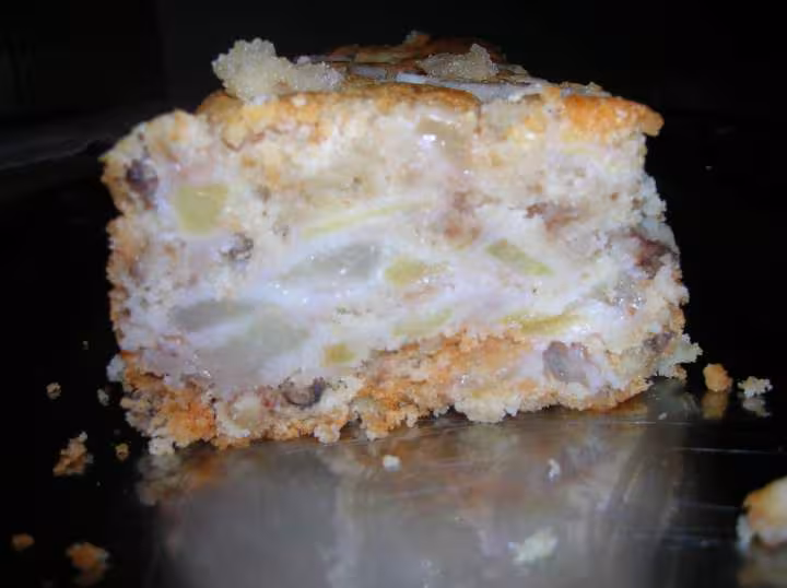 Cake aux pomme poires et noix la tranchehummm