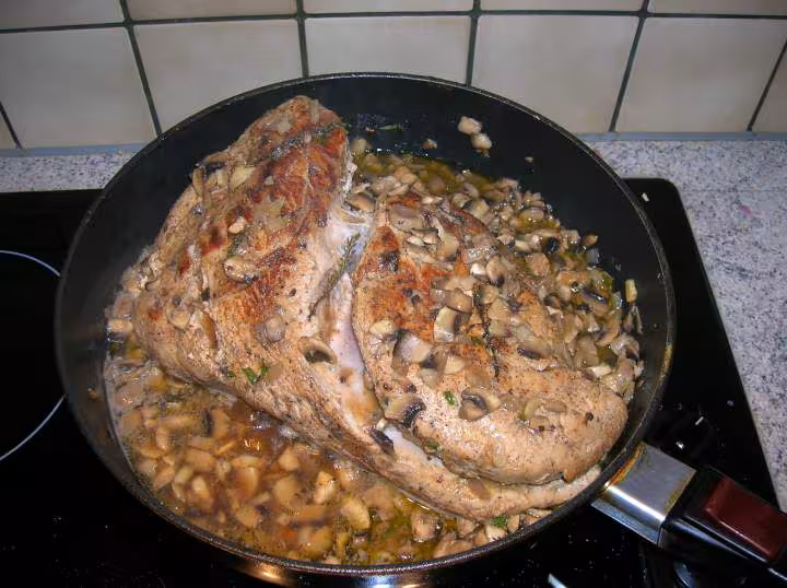 Roti de dinde a la diable